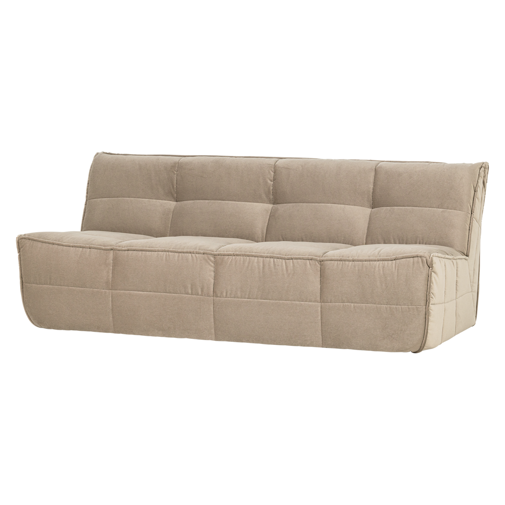 Sofa CLUSTER 3-vietė veliūras švelni bežinis