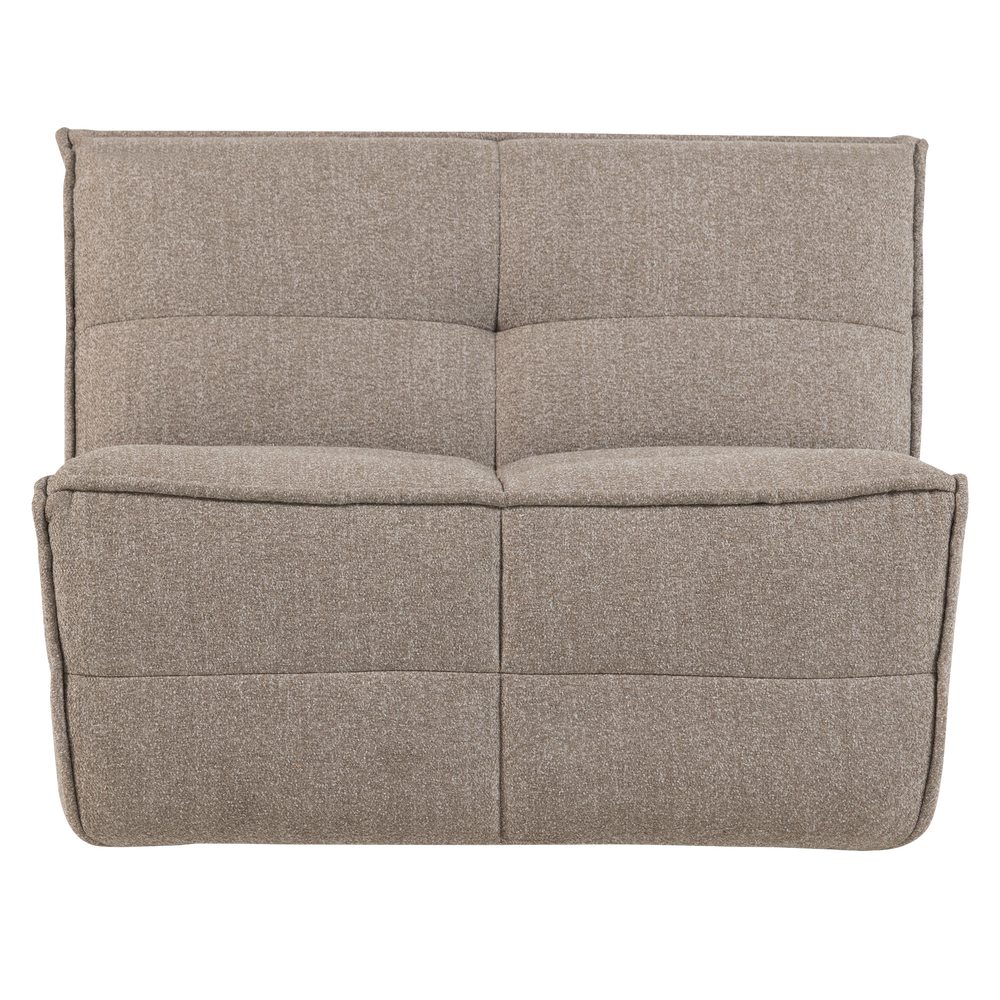 Sofos elementas CLUSTER 1-vietis bouclé khaki ruda