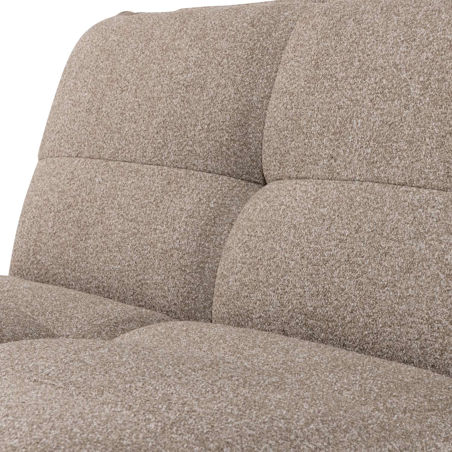 Sofos elementas CLUSTER 1-vietis bouclé khaki ruda