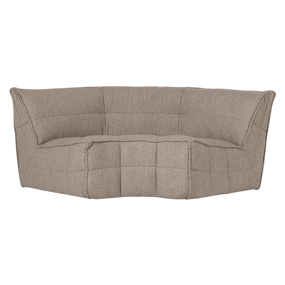Kampinis elementas CLUSTER, bouclé khaki ruda