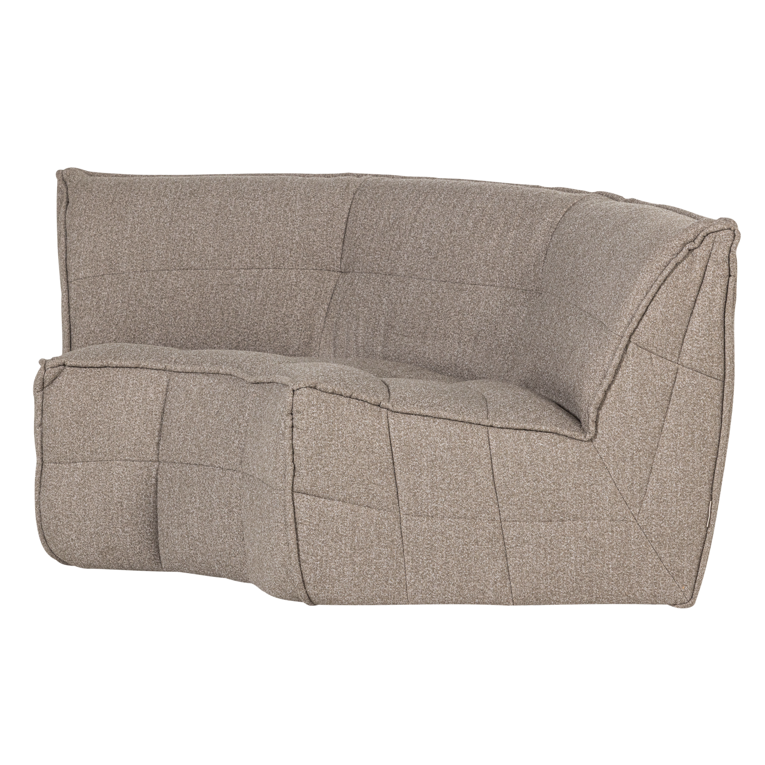 Kampinis elementas CLUSTER, bouclé khaki ruda
