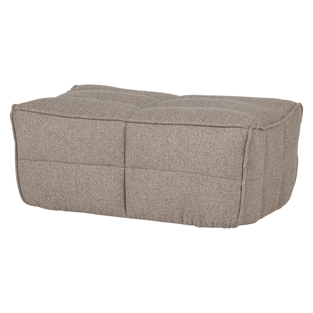 Pufas CLUSTER, bouclé khaki ruda