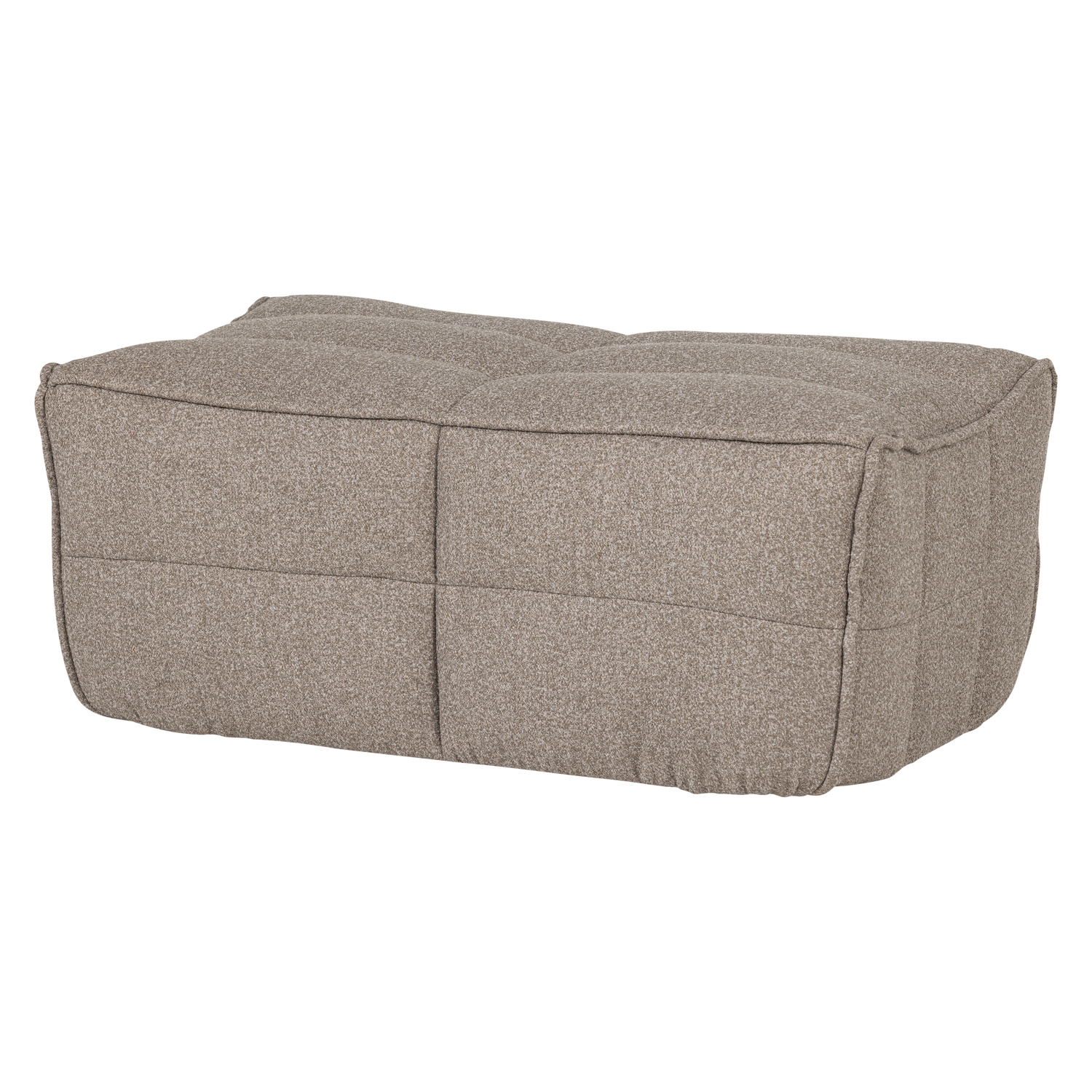 Pufas CLUSTER, bouclé khaki ruda