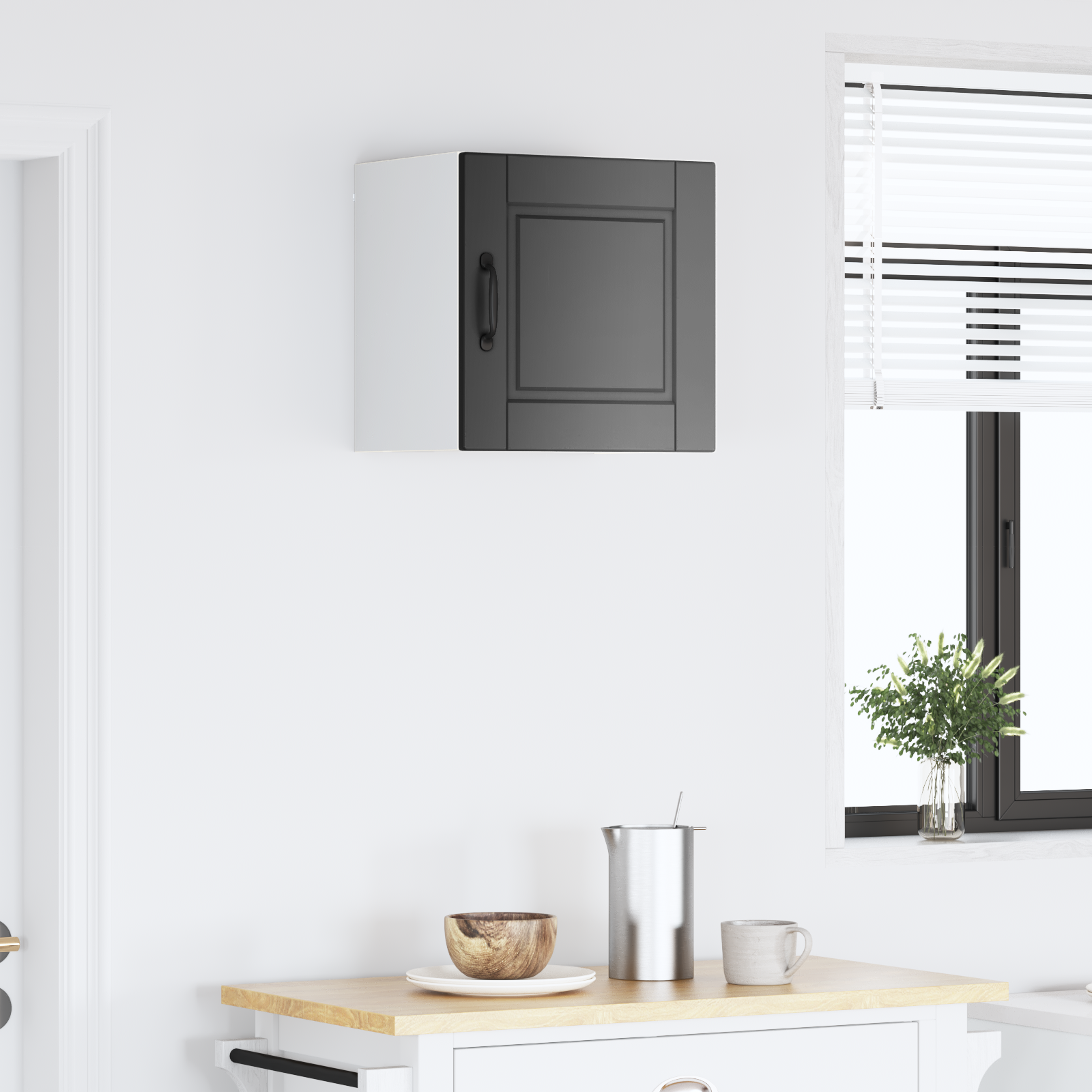 Virtuvės spintelė Juoda 40 x 31 x 40 cm Apdirbta mediena
