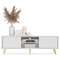TV spintelė MAGNUS, 135 cm, balta