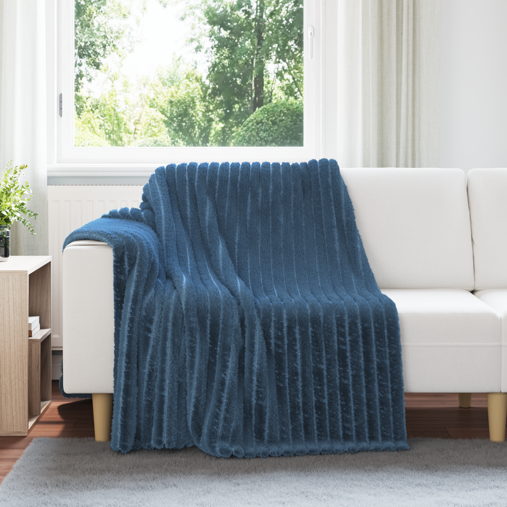 Blanket Marine Blue 200 x 150 cm Flysas