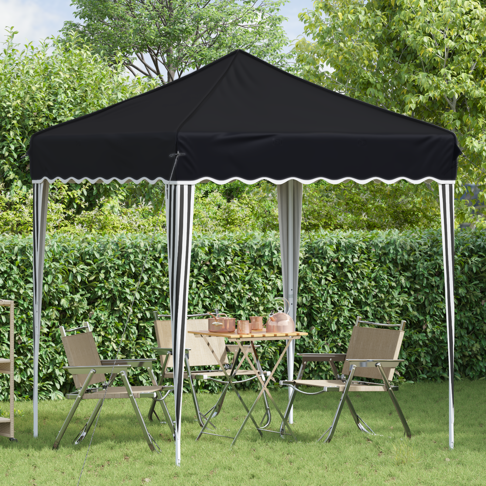 Pop-up Party Tent Anthracite 195 x 195 x 245 cm