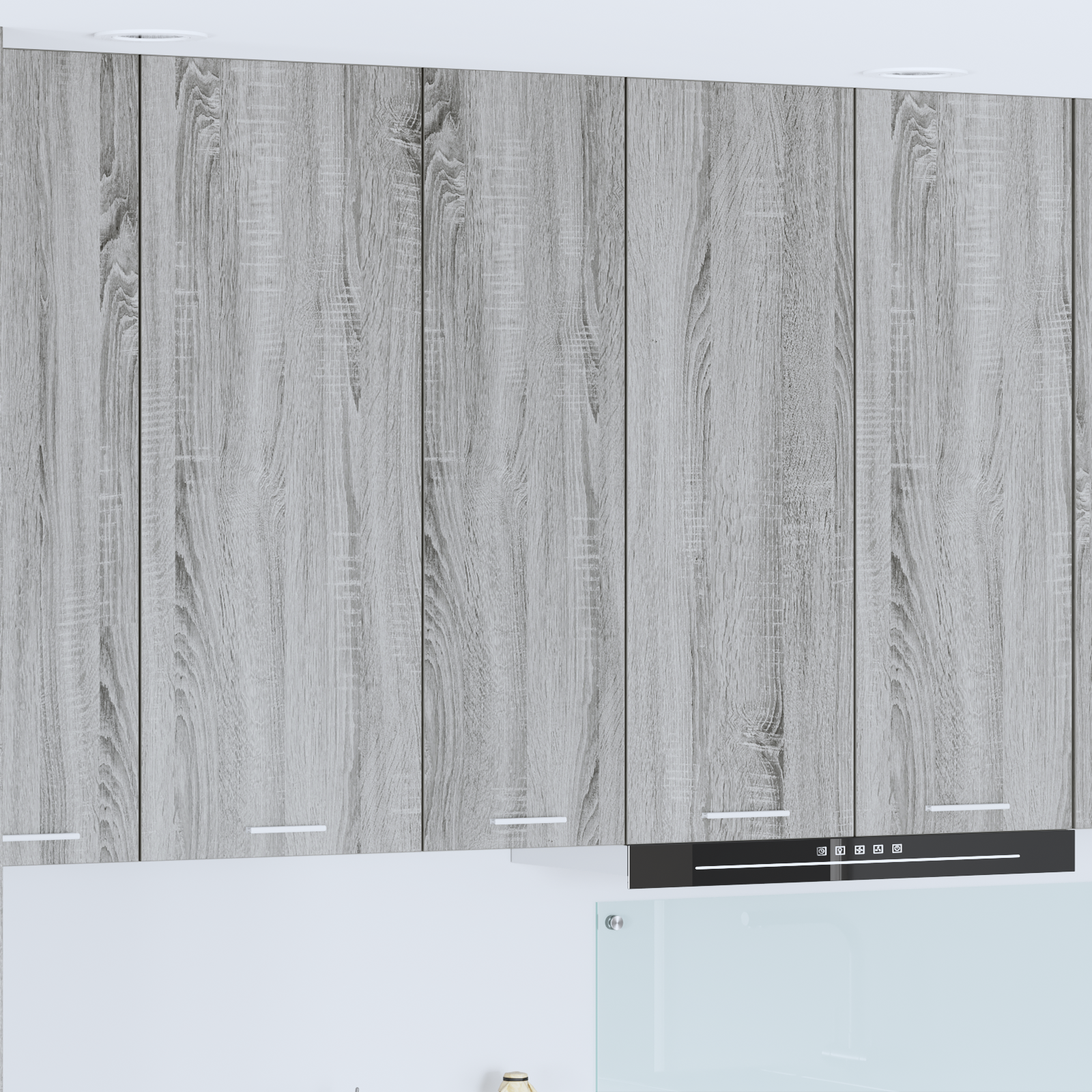 Wall Cabinet Riga Grey Sonoma 30 x 31 x 100 cm