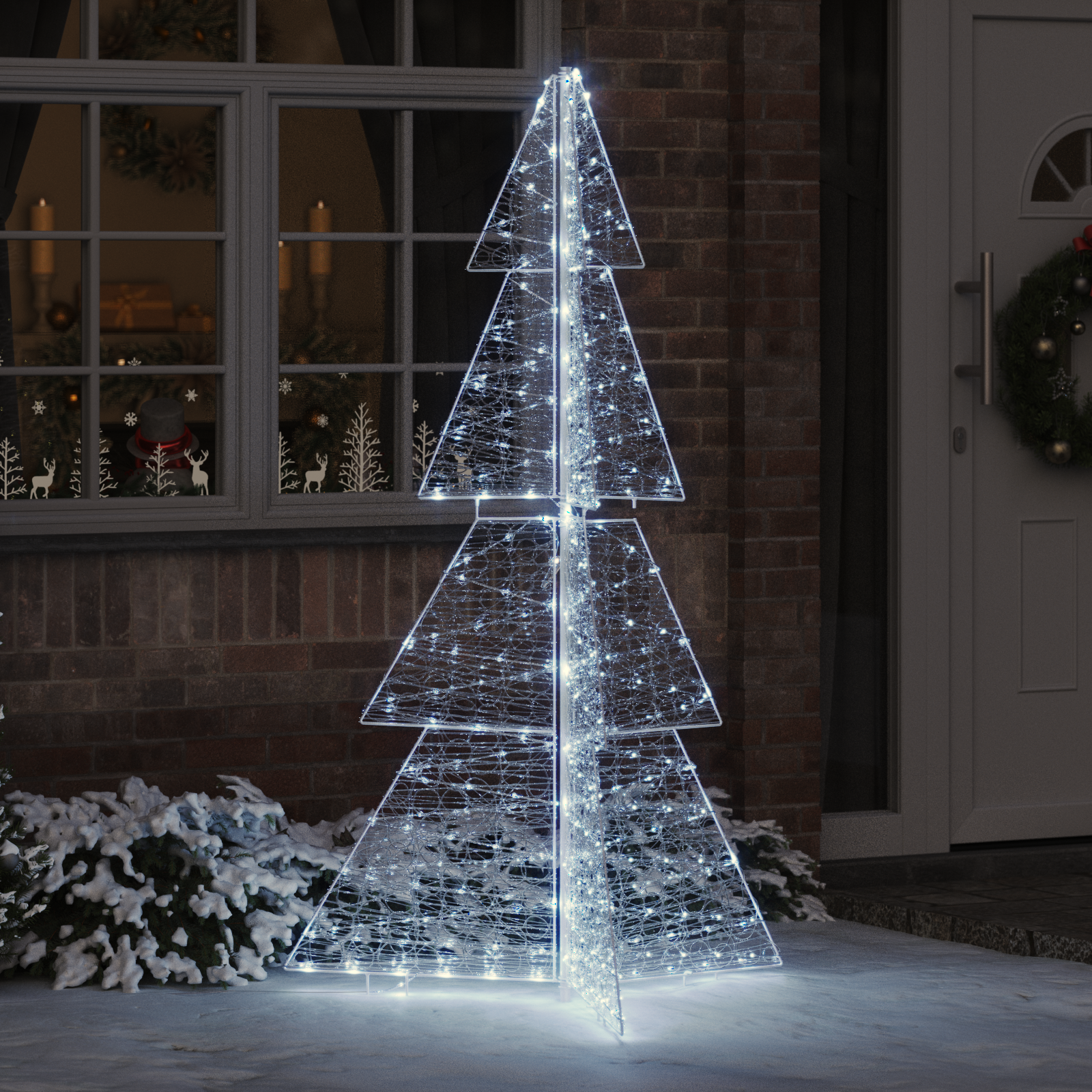 Christmas tree with 240 LED Cold white 180 cm Acrylic