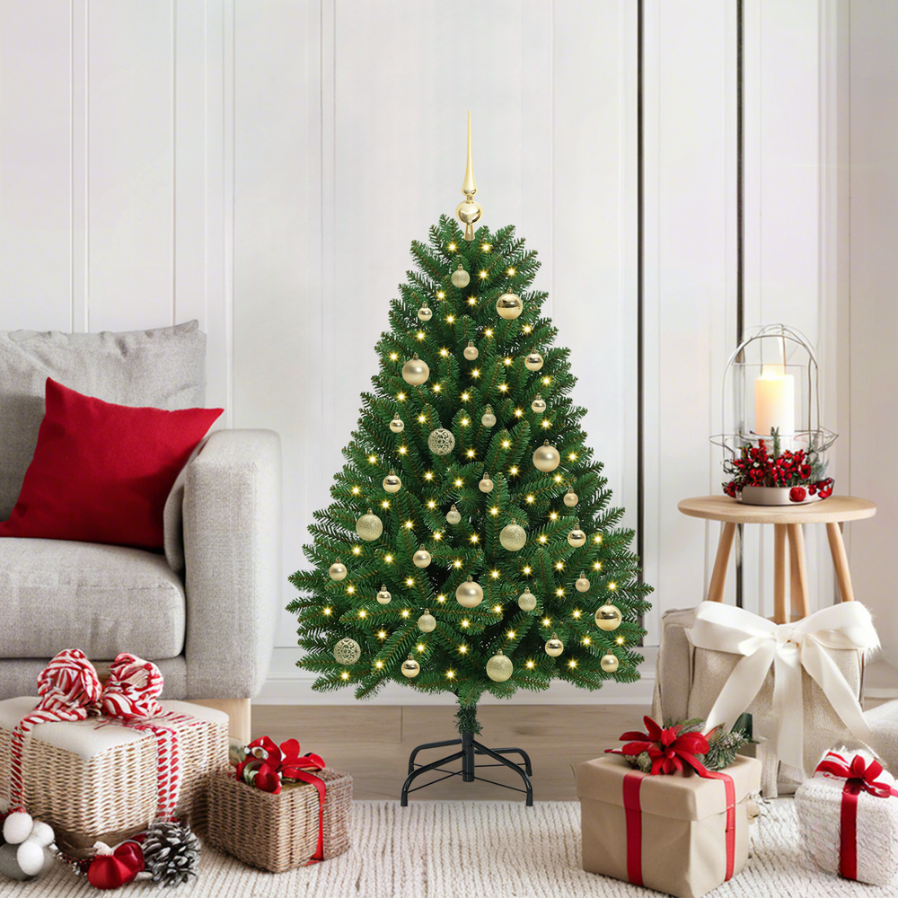 Artificial Christmas tree CROWN ARCTIC, with 150 LED Green 120 cm. , metal