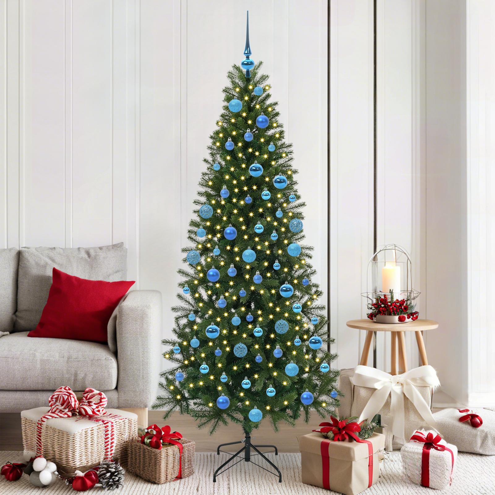 Dirbtinė Kalėdų eglutė BLOOM HOLLOW, su 300 LED Žalia 180 cm.  ir