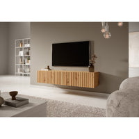 TV spintelė LORCAN, 138,6 cm, ąžuolas