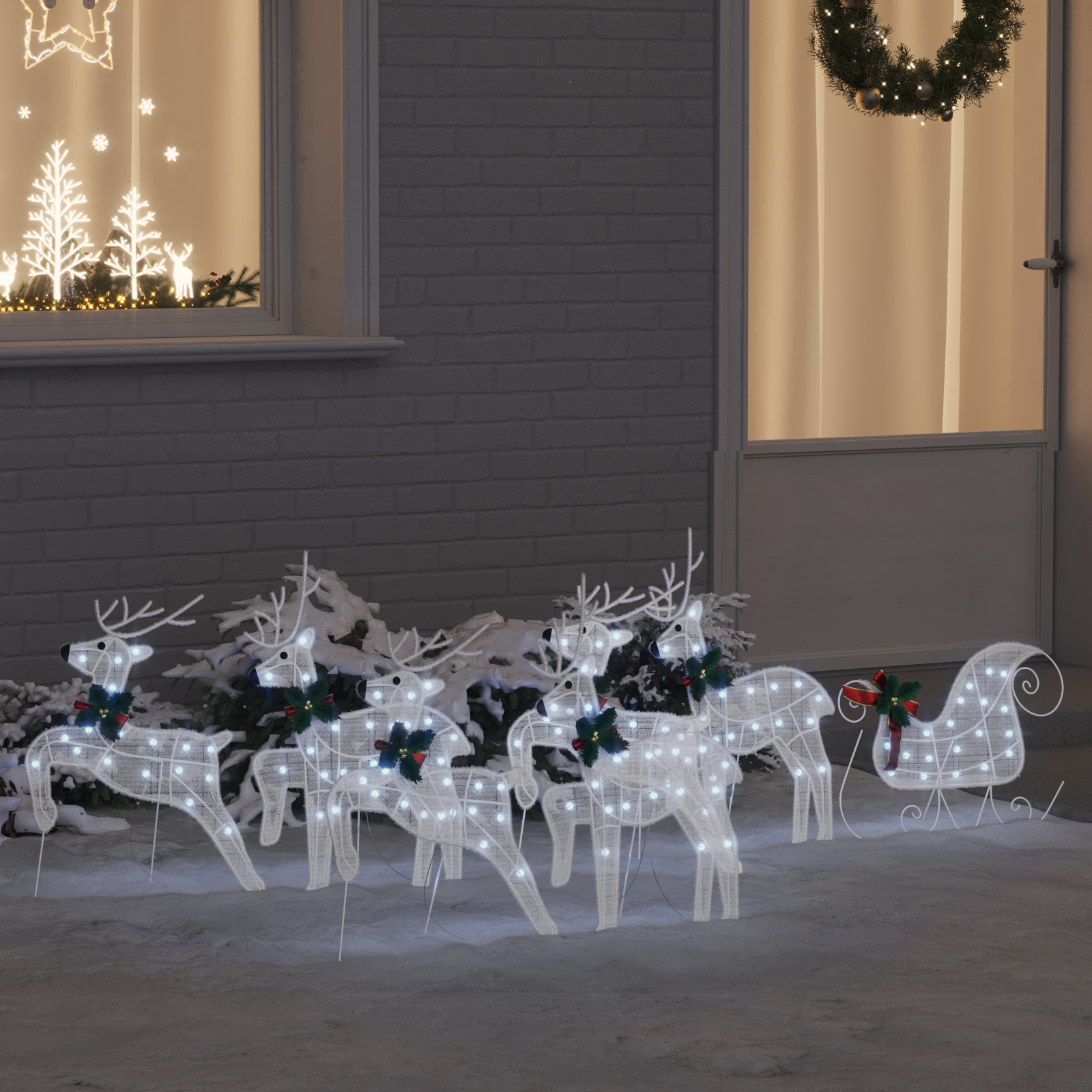 LED elniai 7 pcs Balta audinys