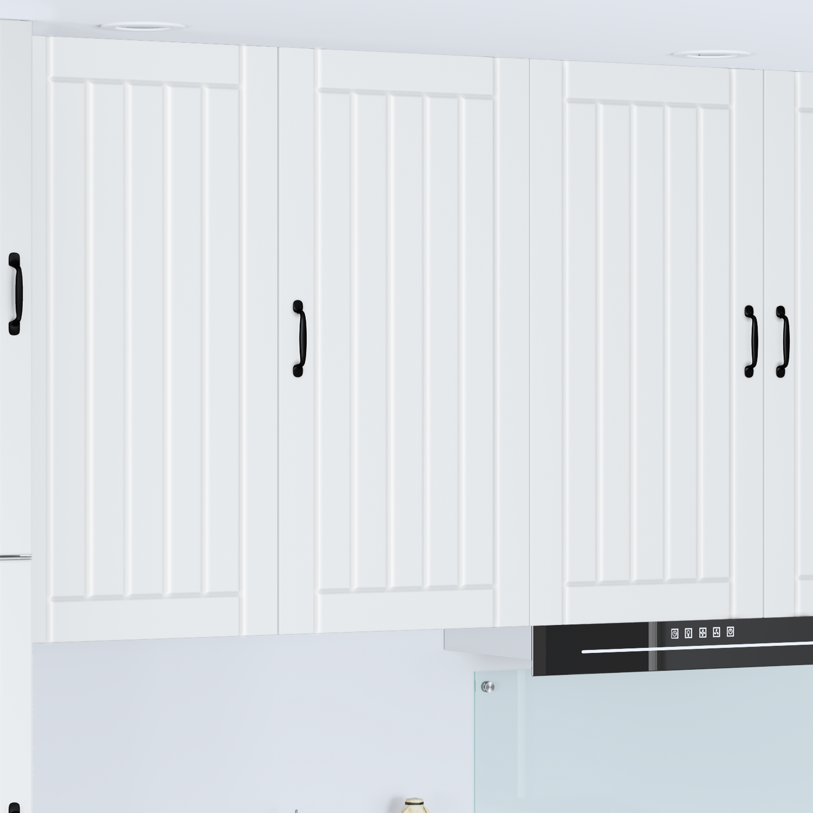 Virtuves sienas skapis ar plauktu Balts 50 x 31 x 100 cm