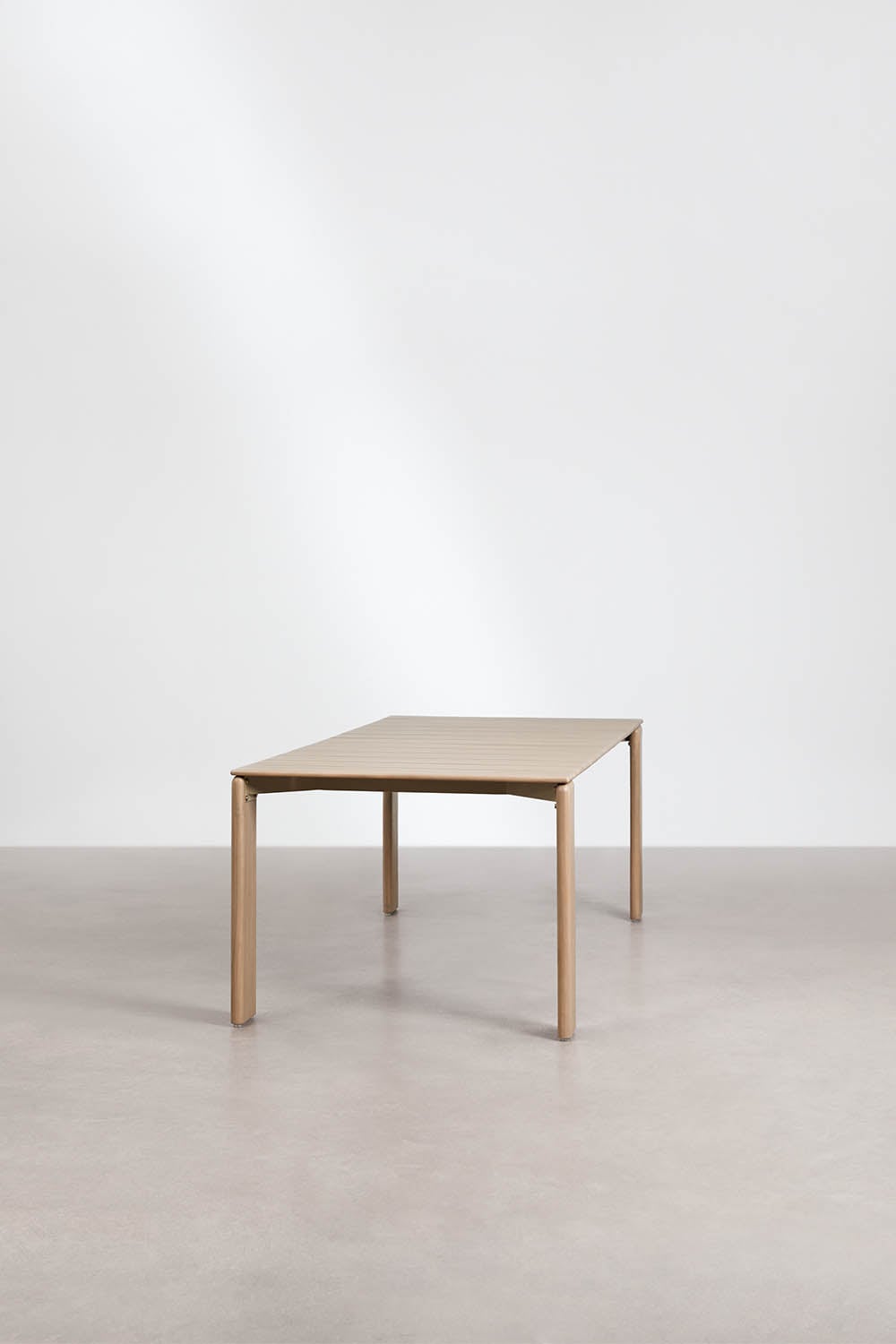 Ēdamistabas galds CORNELIA, 220x100 cm, akācija, gaiši brūns (1)