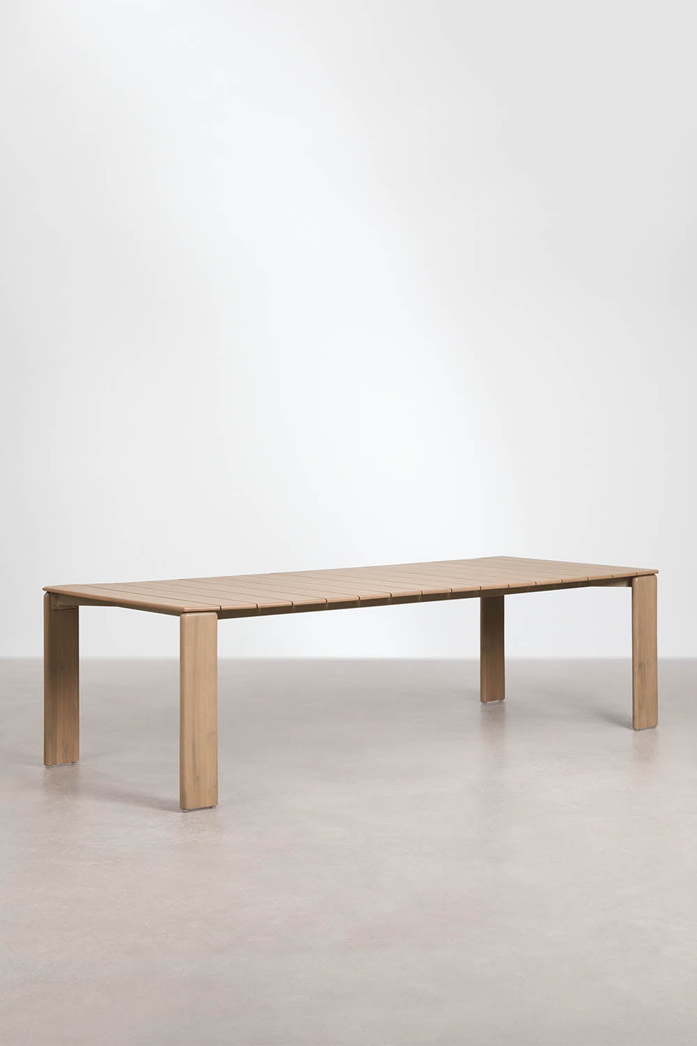Valgomojo stalas CORNELIA, 220x100 cm, akacijos, šviesiai ruda (2)