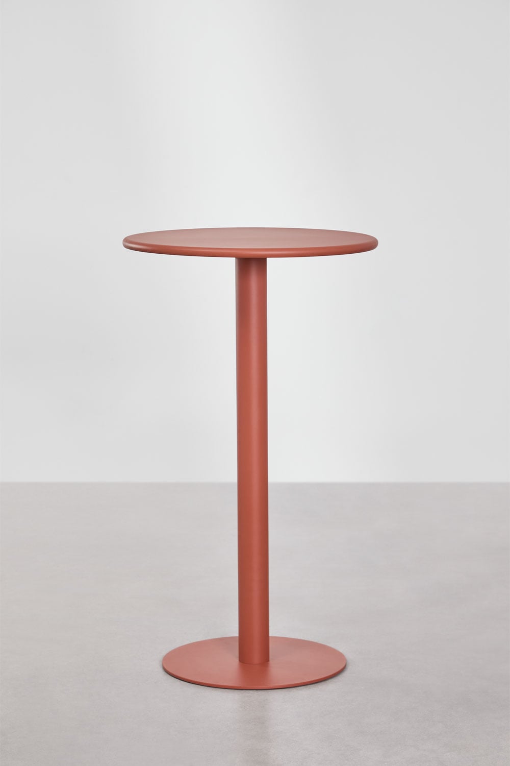 Aukštas stalas MILDA, Ø60 cm, geležis, terakota