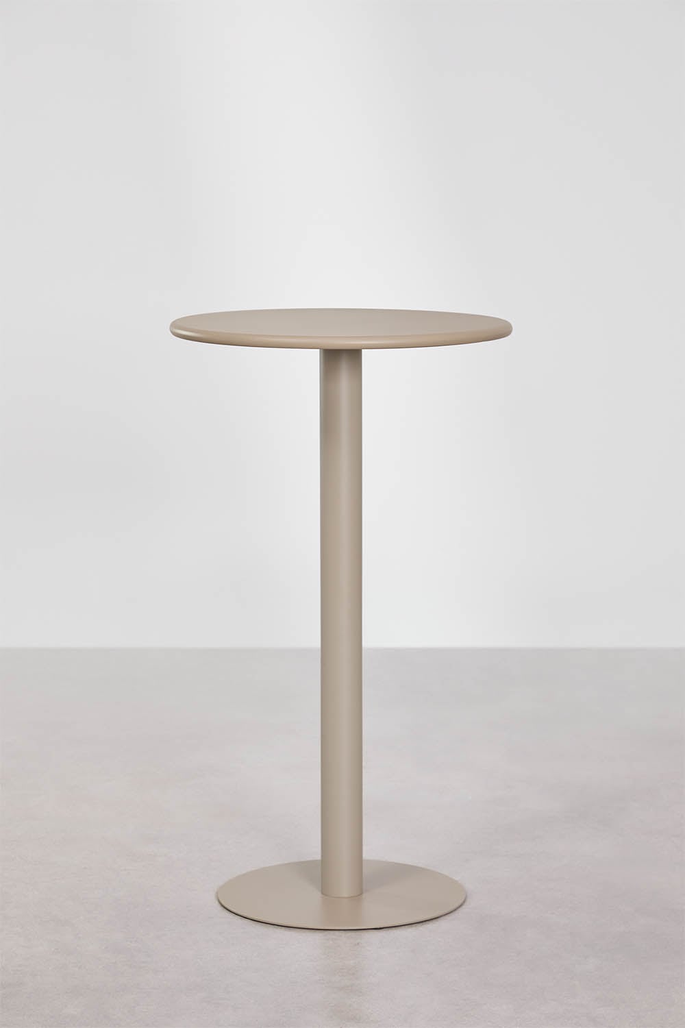 Aukštas stalas MILDA, Ø60 cm, geležis, moka ruda