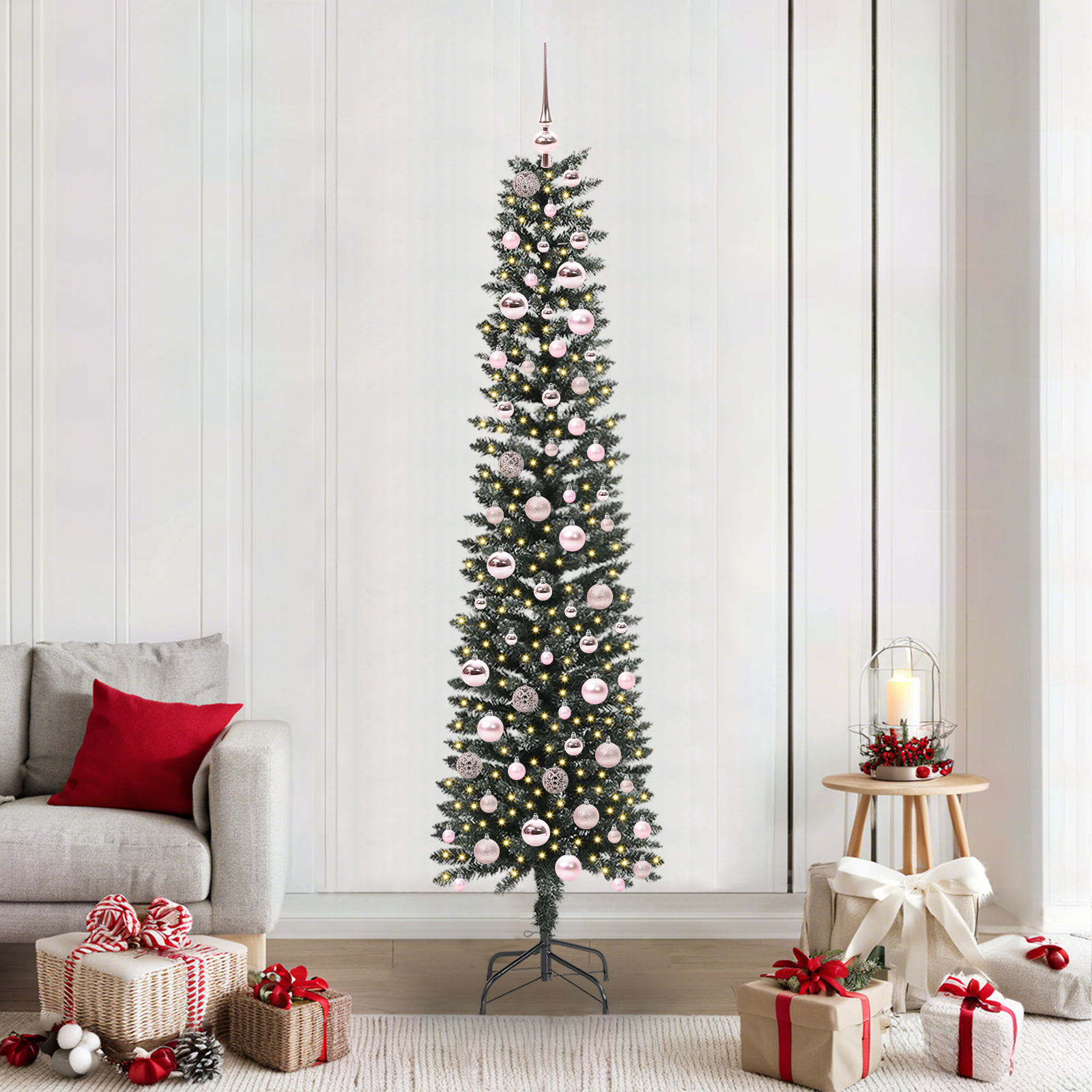 Dirbtinė Kalėdų eglutė WINTER CRYSTAL, su 300 LED Žalia 58 x 58 x 210 cm.