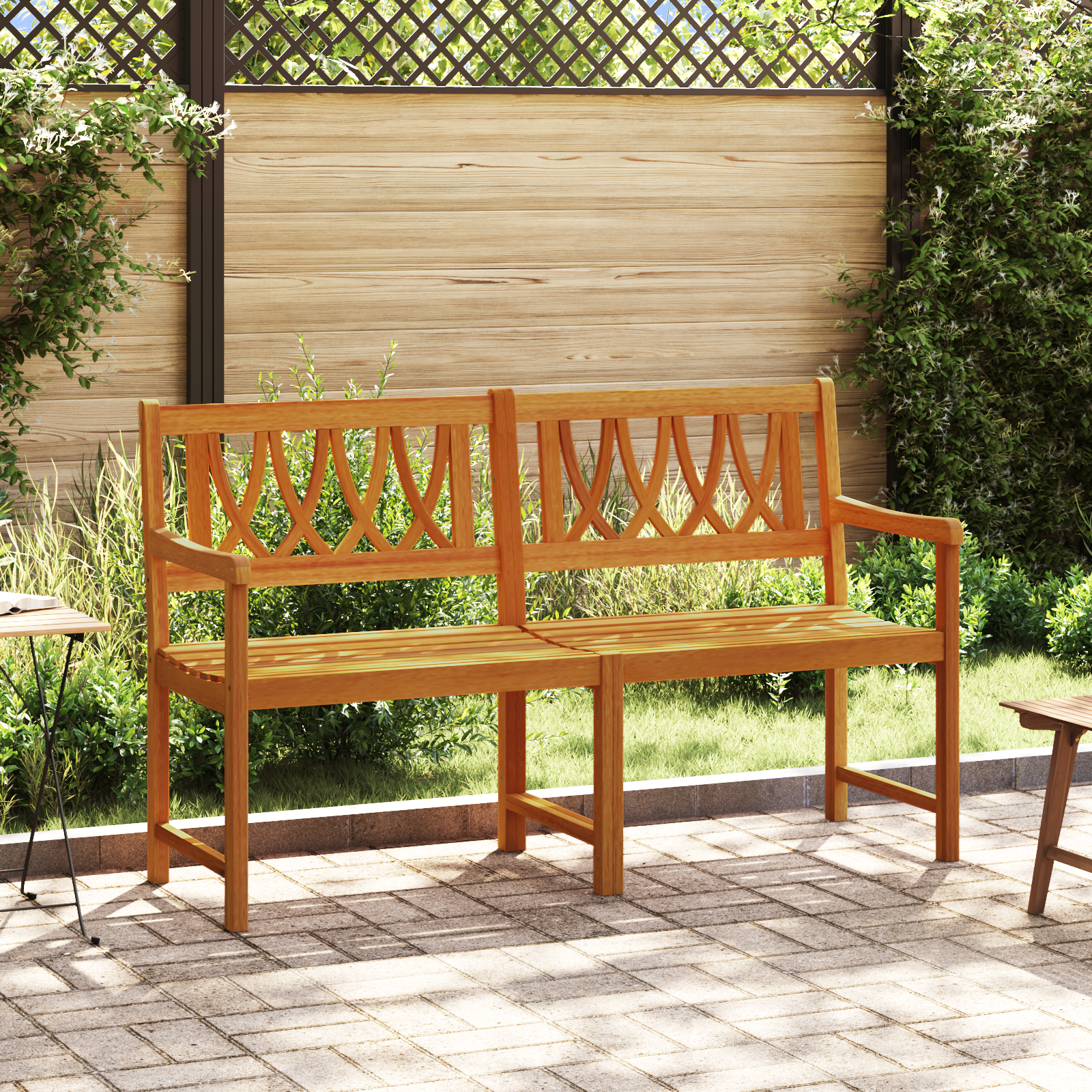 Lauko suolas Natūrali 150 x 55,5 x 90 cm