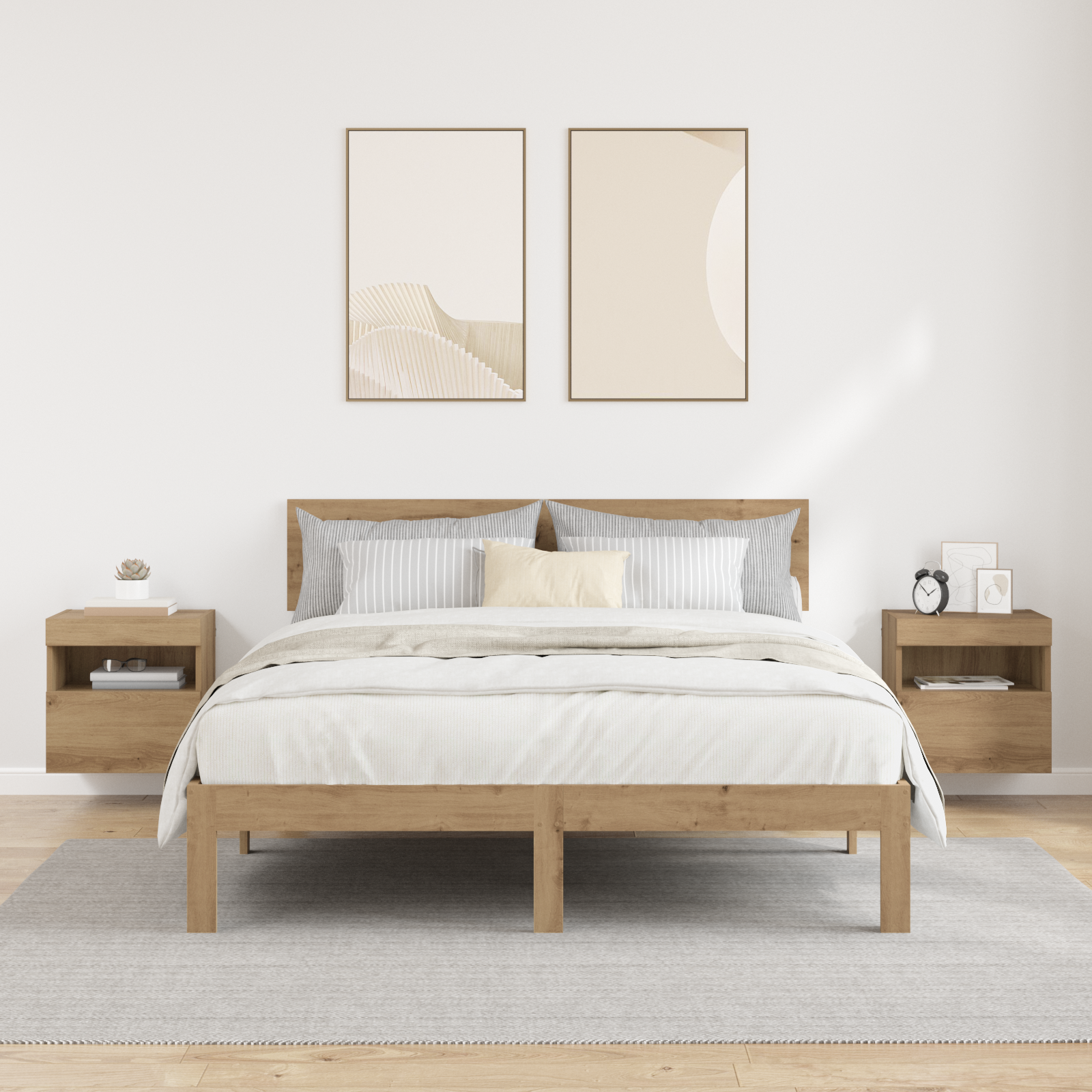 TV sieniniai spintelės 2 pcs Amatininkų ąžuolas 40 x 30 x 40 cm