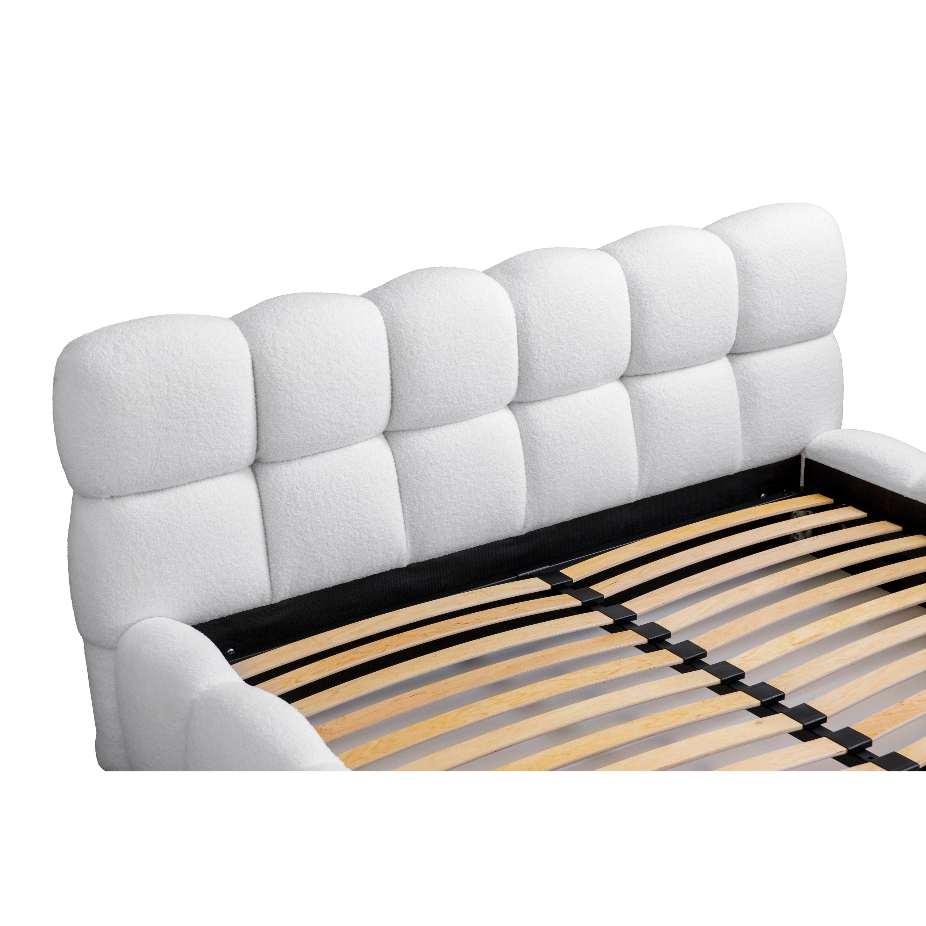 Miegamojo lova JASMIJA, balta quelle