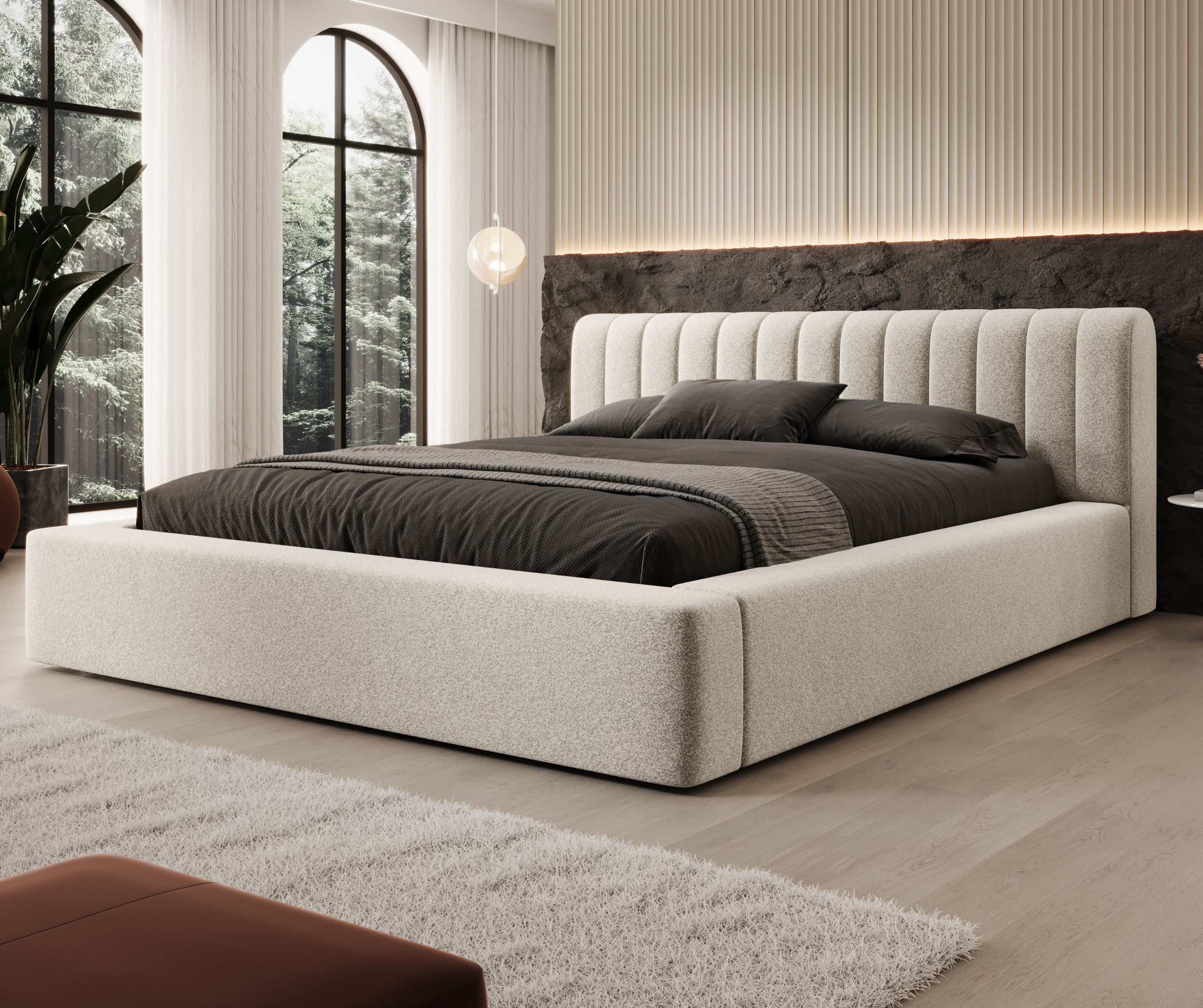 Lova AUKE, kreminė struktūrinė