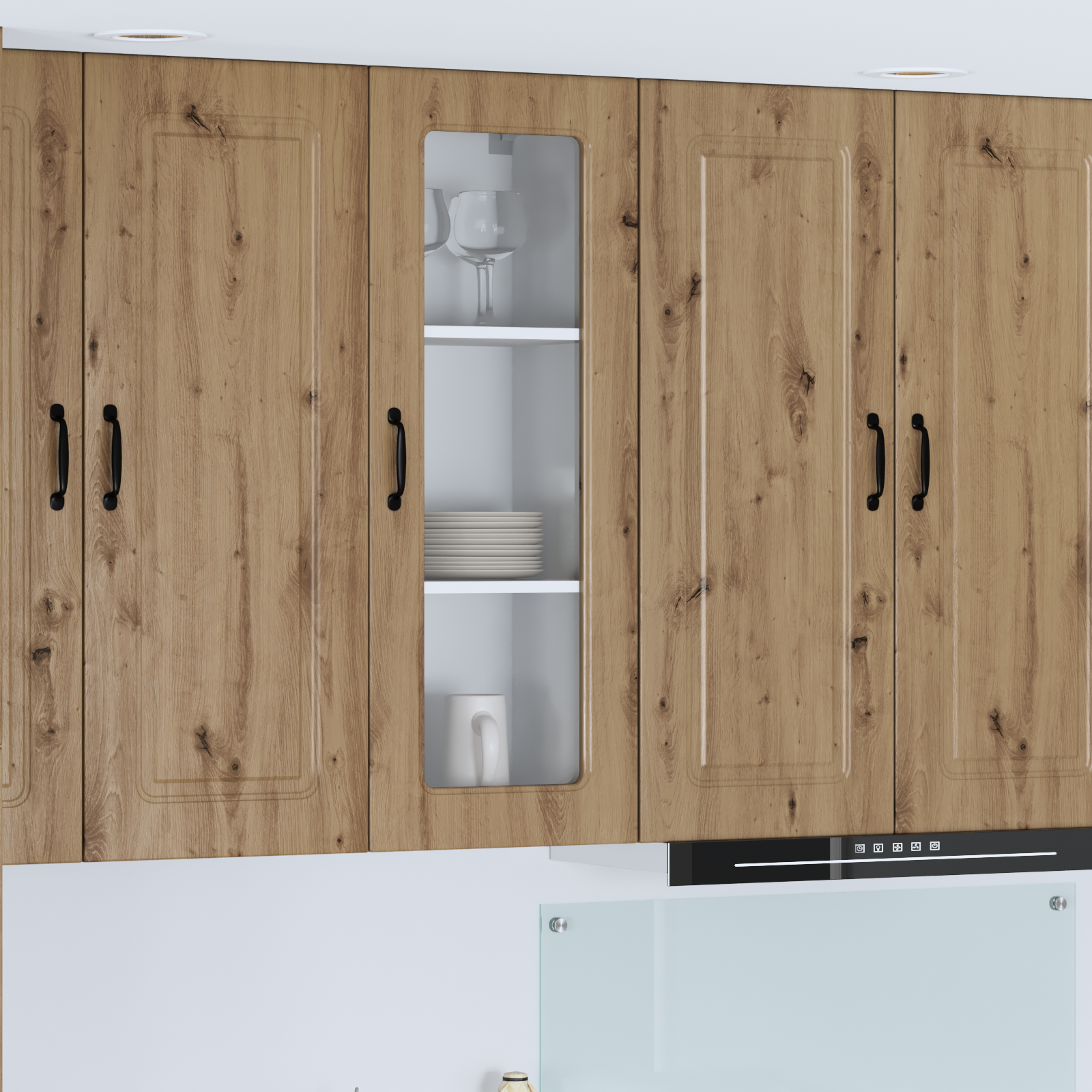 Kitchen wall cabinet Craftsman Oak 40 x 31 x 100 cm