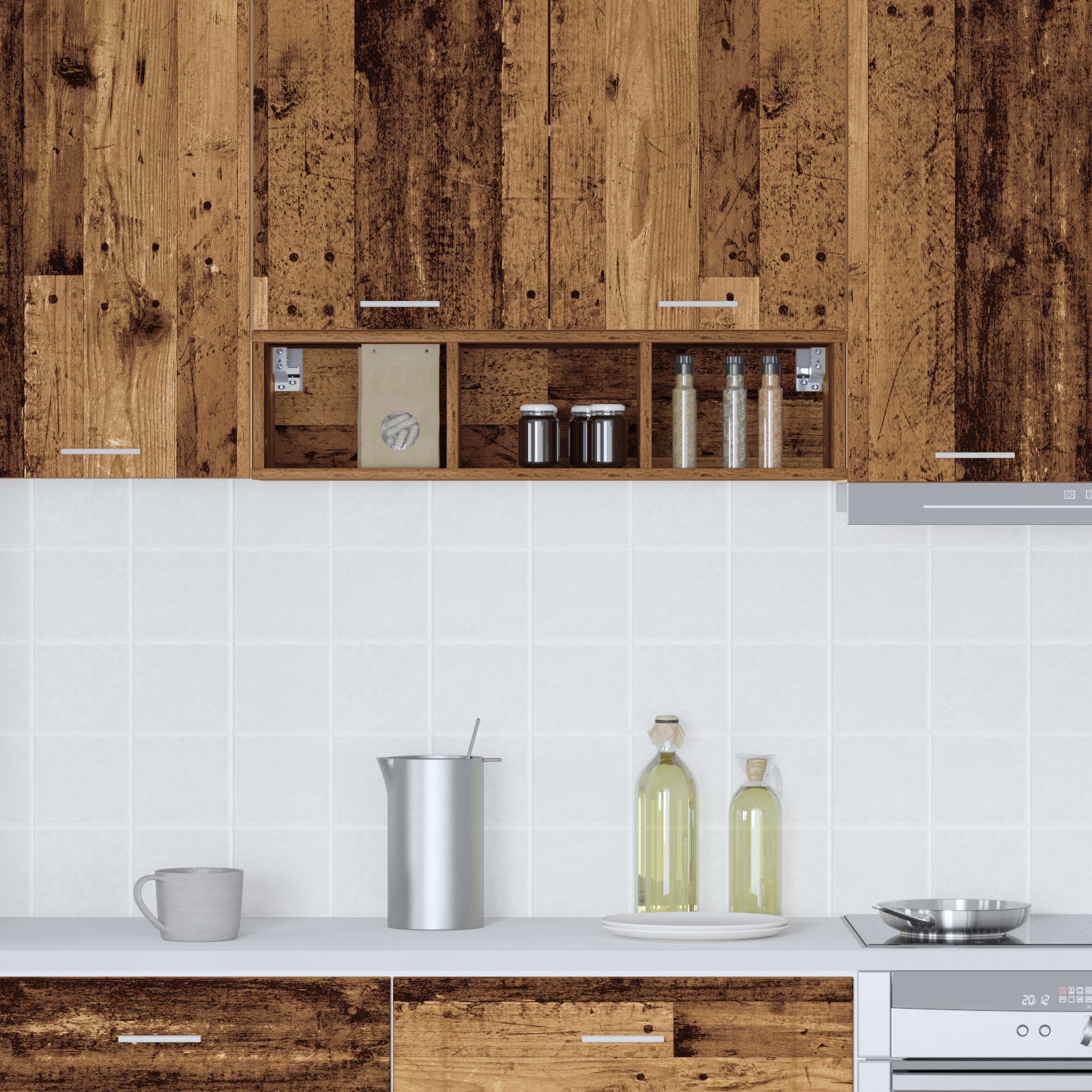 Wall-mounted cabinet Riga Antique Wood 20 x 29.5 x 80 cm