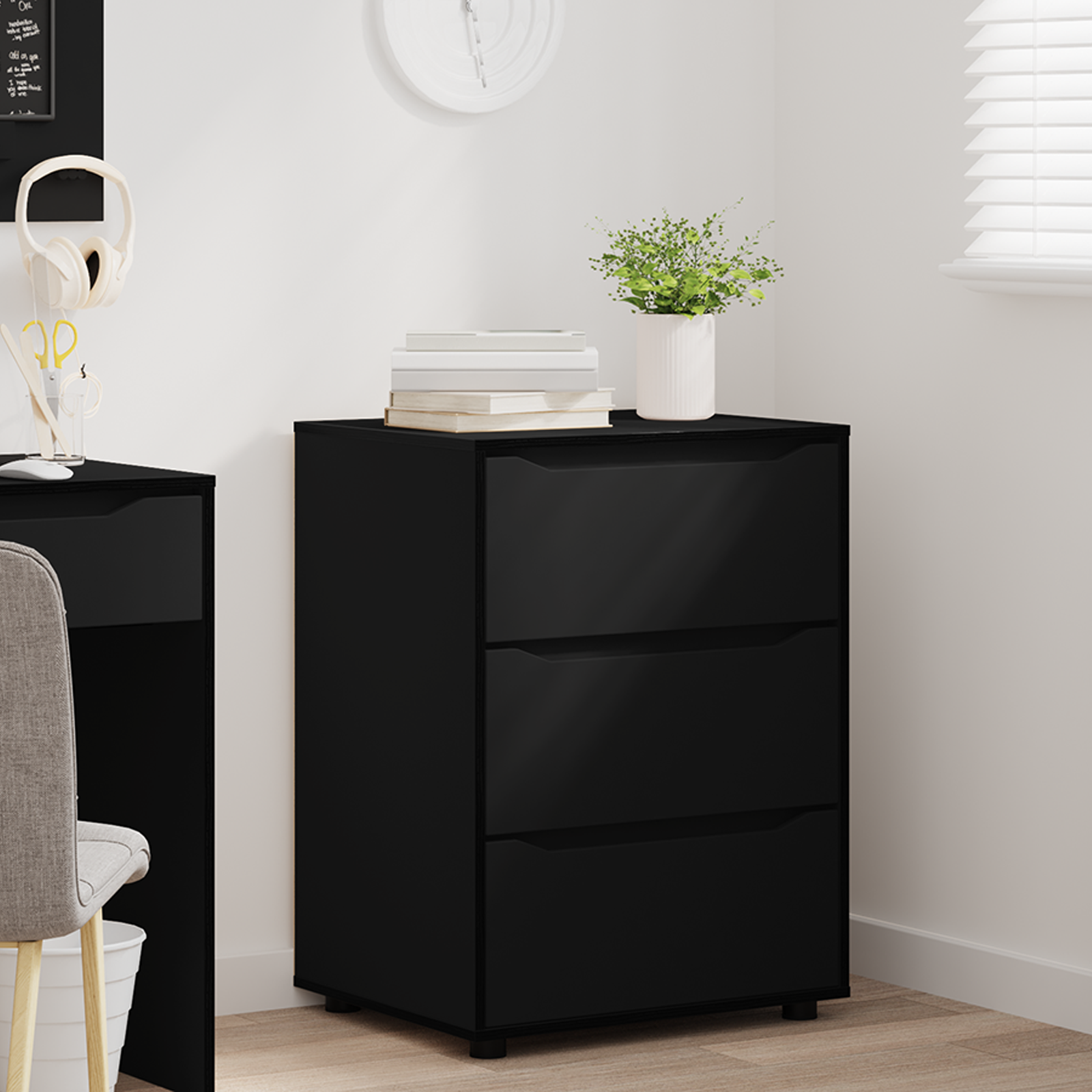 Oppbevaringsskap Juoda 60 x 48 x 81 cm Apdirbta mediena