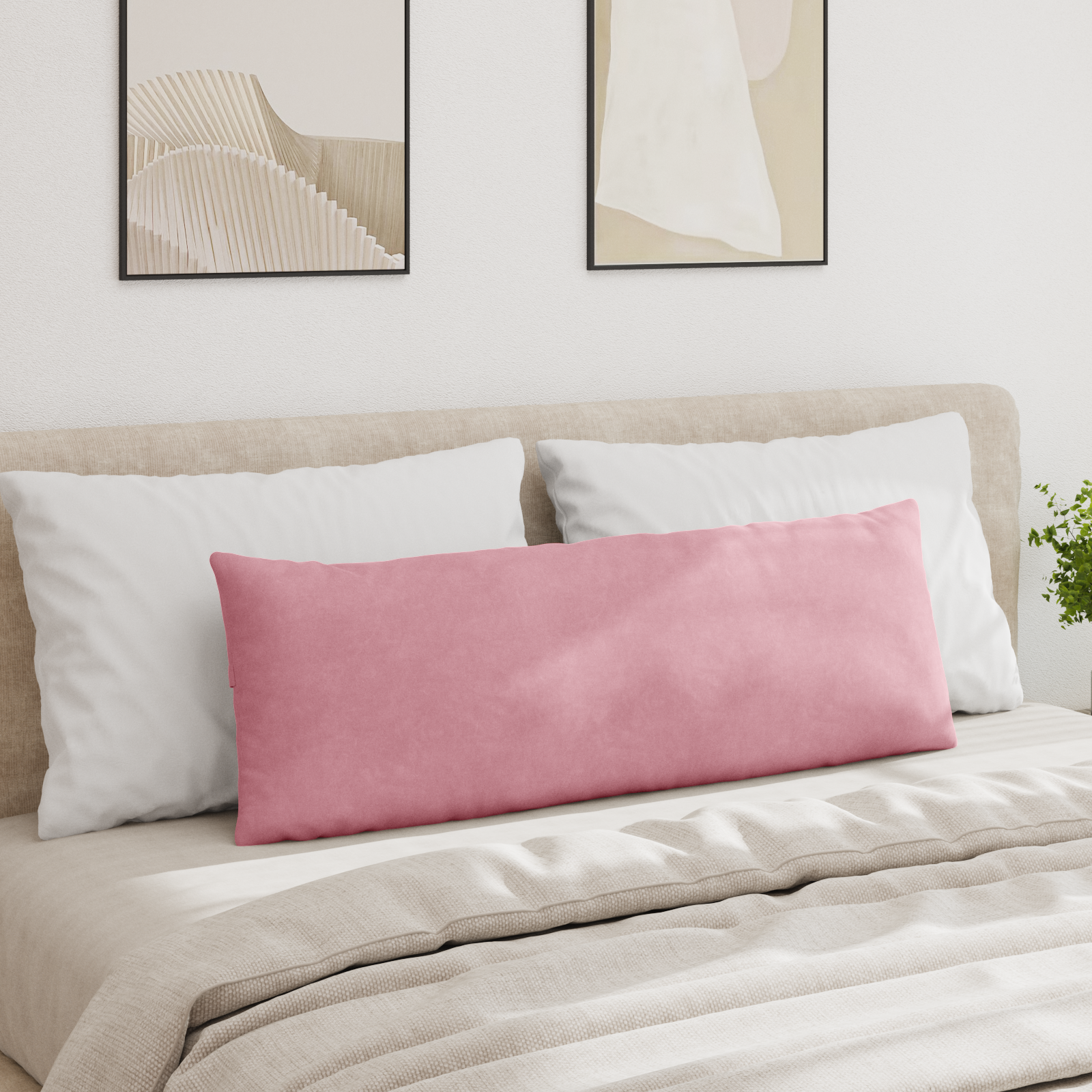 Sofa Cushions 2 pcs Pink 120 x 40 cm Cordura Fabric