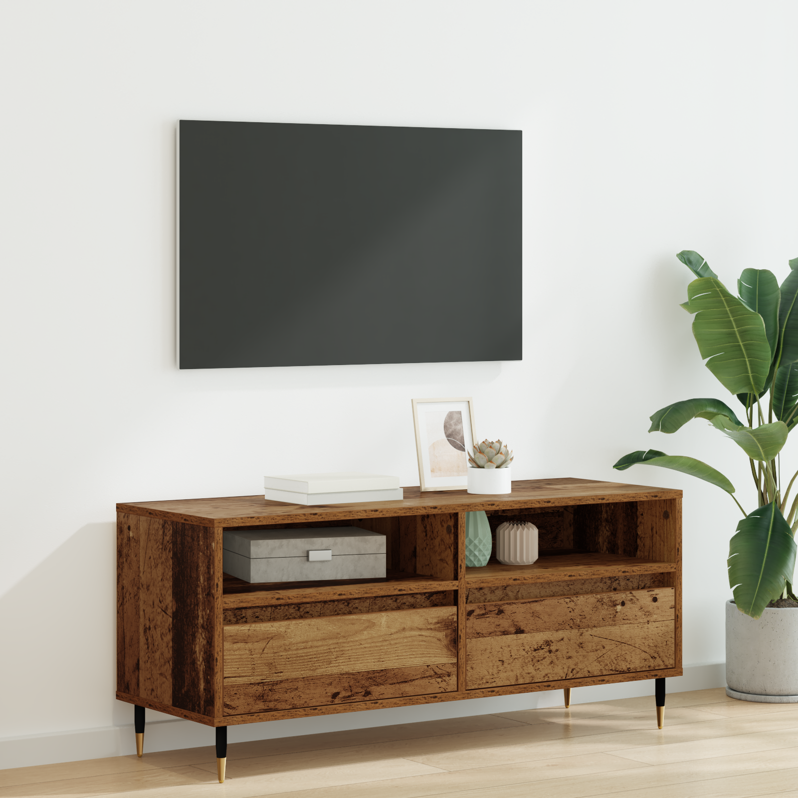Televizoriaus spintelė Senovinis medis 100 x 34,5 x 44,5 cm