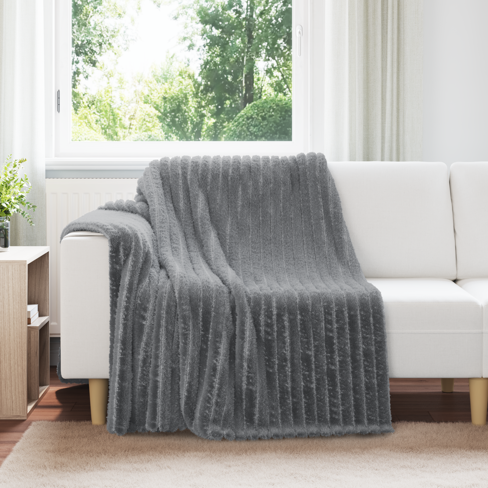 Mesti antklodės 6 pcs Tamsiai pilka 200 x 150 cm Flysas