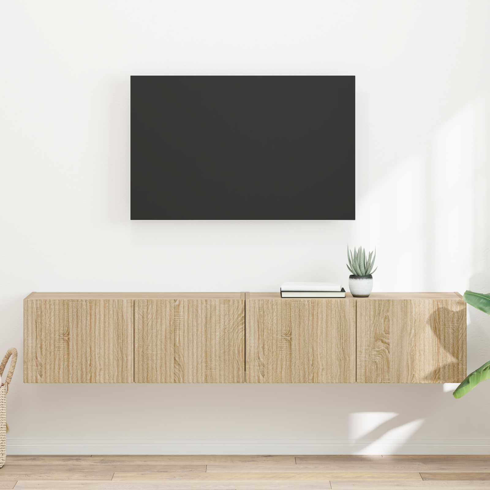 TV sienas skapītis 2 gab. Sonoma 78,5 x 31 x 29,5 cm