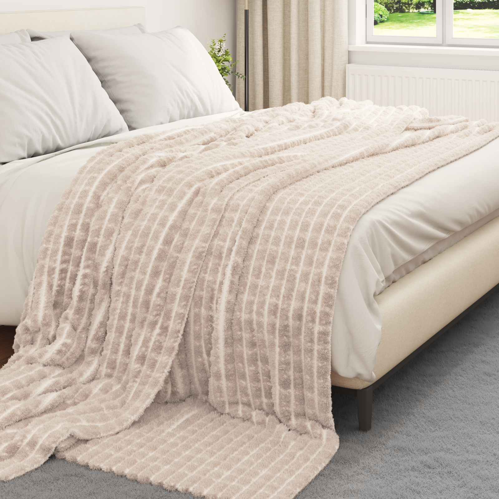 Mesti antklodės 6 pcs Smėlio 270 x 240 cm Flysas