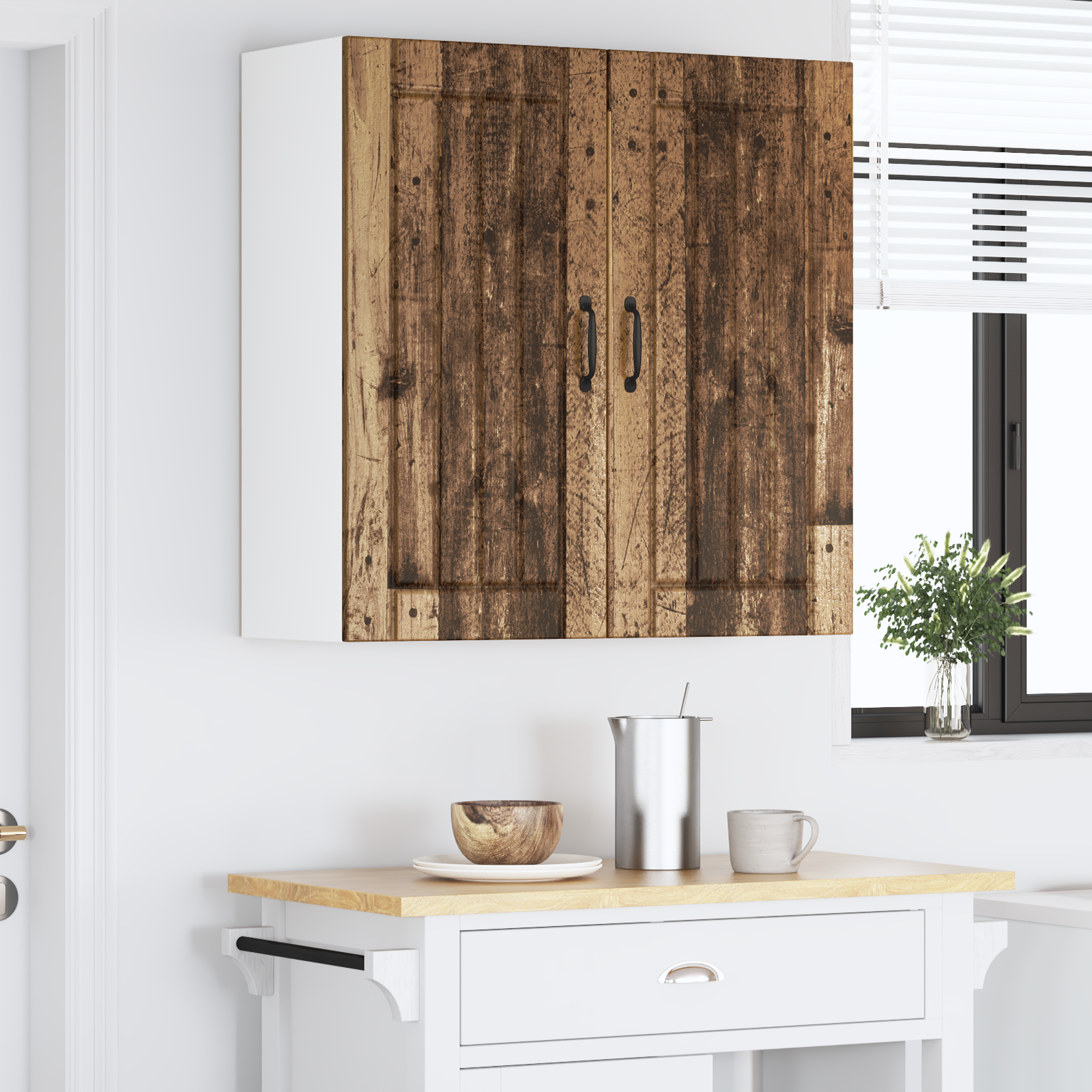 Virtuvės sieninė spintelė Senovinis medis 80 x 31 x 80 cm