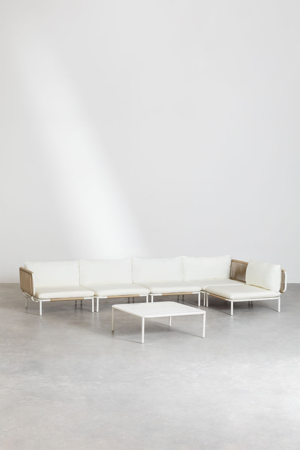 Corner sofa GRAFITO, five-piece system, graphite grey