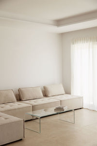 Modulinė sofa VERMONTA iš priekio šenilo audinys
