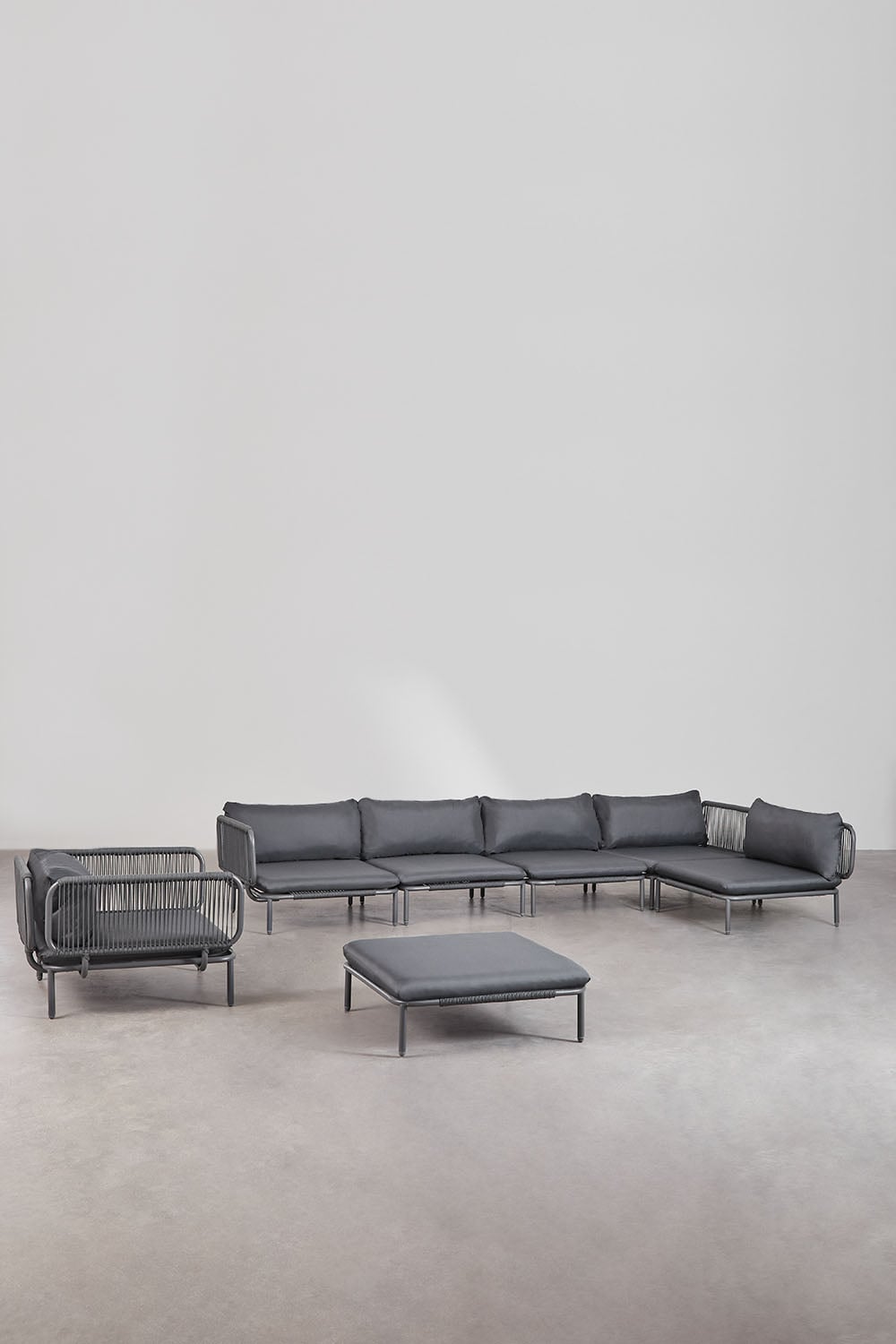 Corner sofa GRAFITO, five-piece set