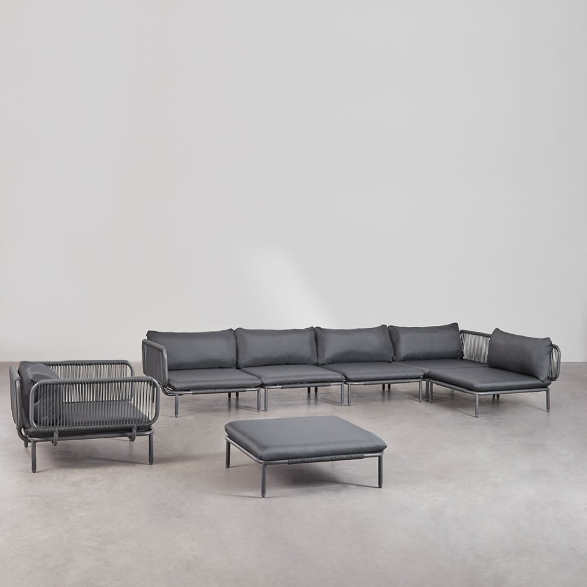 Corner sofa GRAFITO, five-piece set