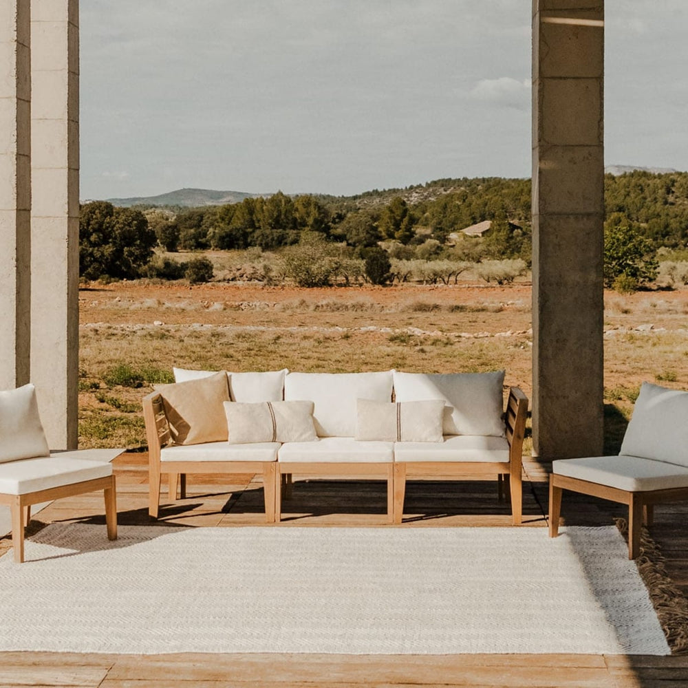 Sofa MODULO, 5 vietų su porankiais, balta