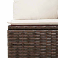 5 dalių sodo sofa rinkinys su pagalvėm rudo poli ratanas - Namų Idėja