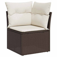 5 dalių sodo sofa rinkinys su pagalvėm rudo poli ratanas - Namų Idėja