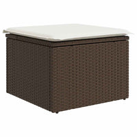 5 dalių sodo sofa su pagalvėlėm, ruda poli ratanas - Namų Idėja