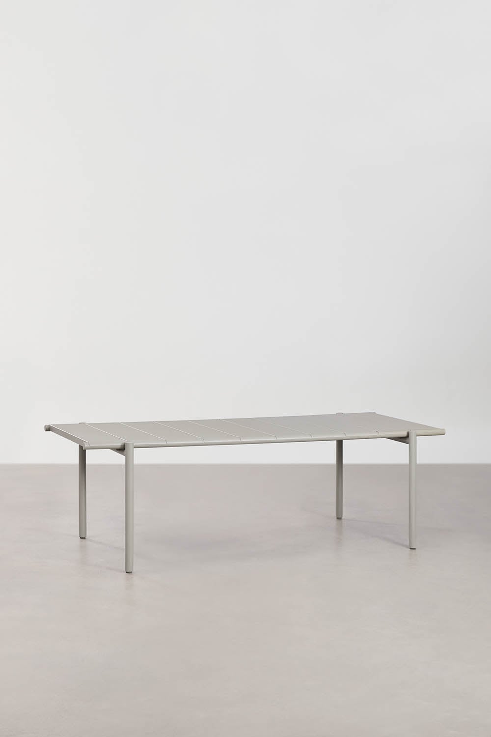 Valgomojo stalas TOMA, 235x105 cm, plienas, chaki žalia