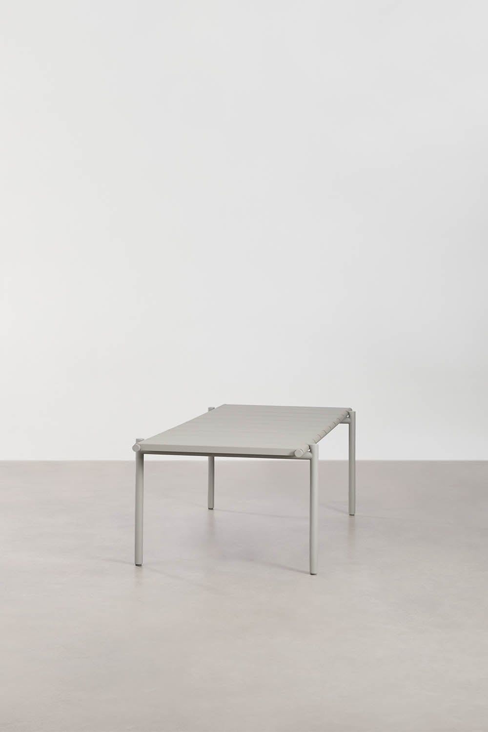 Valgomojo stalas TOMA, 235x105 cm, plienas, chaki žalia