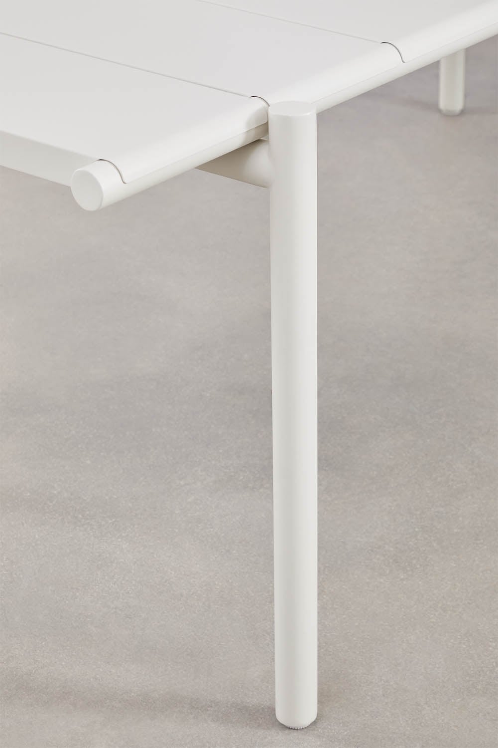 Valgomojo stalas TOMA, 235x105 cm, plienas, balta gardenia