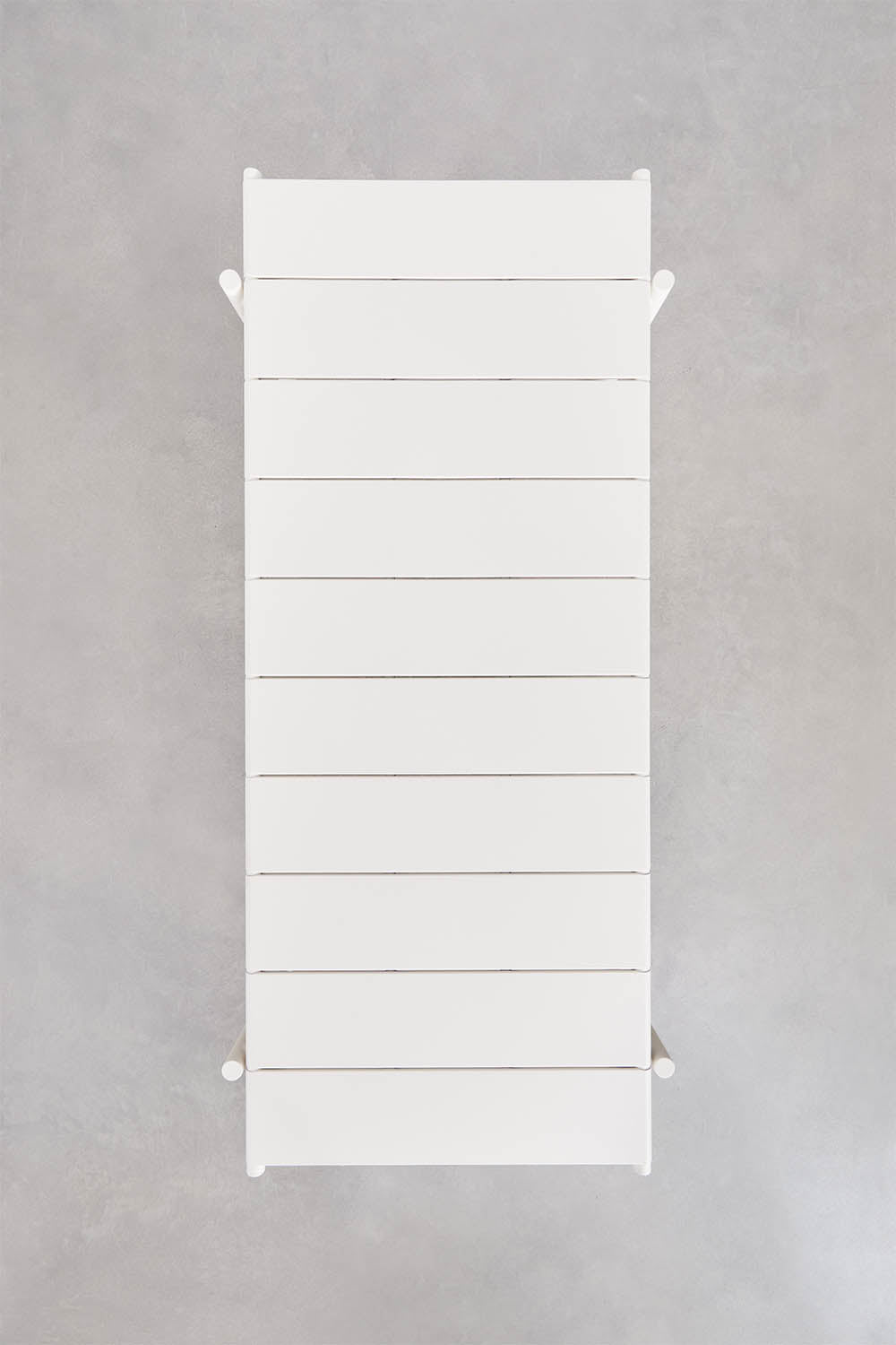 Valgomojo stalas TOMA, 235x105 cm, plienas, balta gardenia