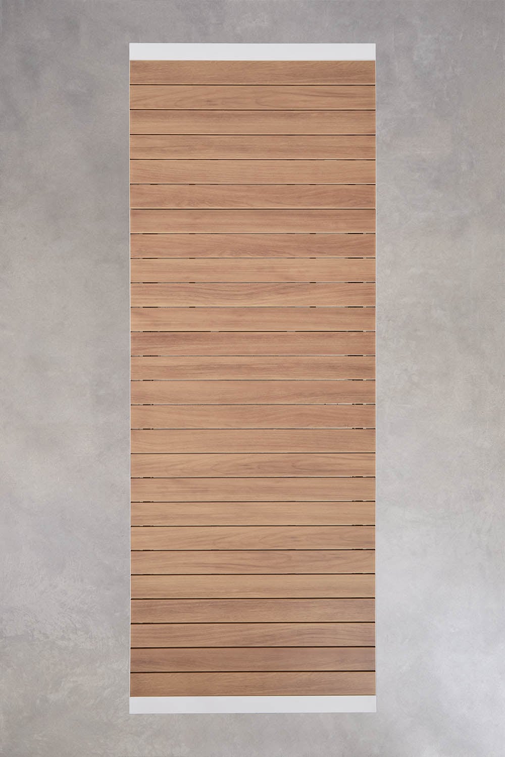 Izvelkams galds AMALFI, 215-275x100 cm, alumīnijs, koka imitācija