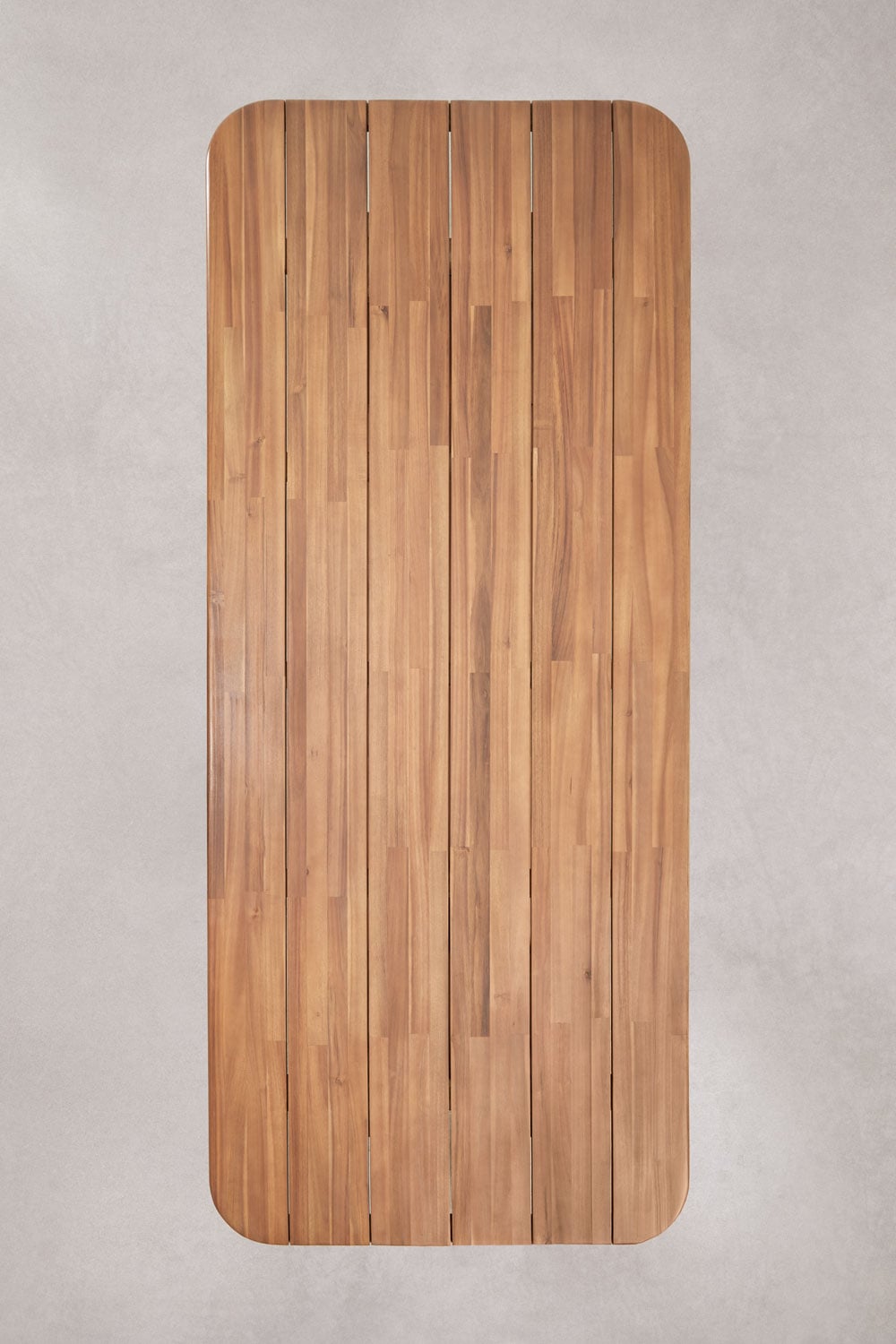 Valgomojo stalas SIENA, stačiakampis, 265x120 cm, tamsus akacijos